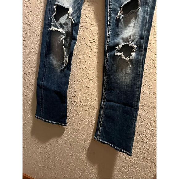 Daytrip Lynx Bootcut Jeans Woman’s Size 24R Distressed - Picture 2 of 13